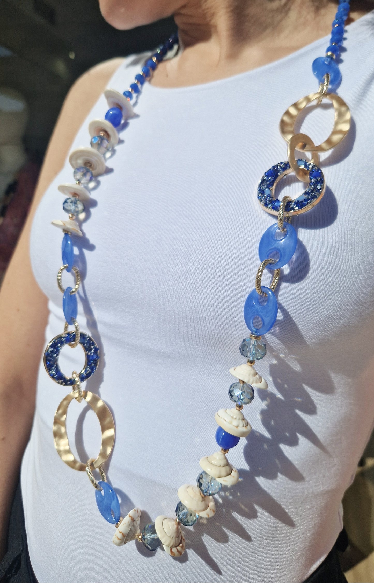 Collana lunga cerchio