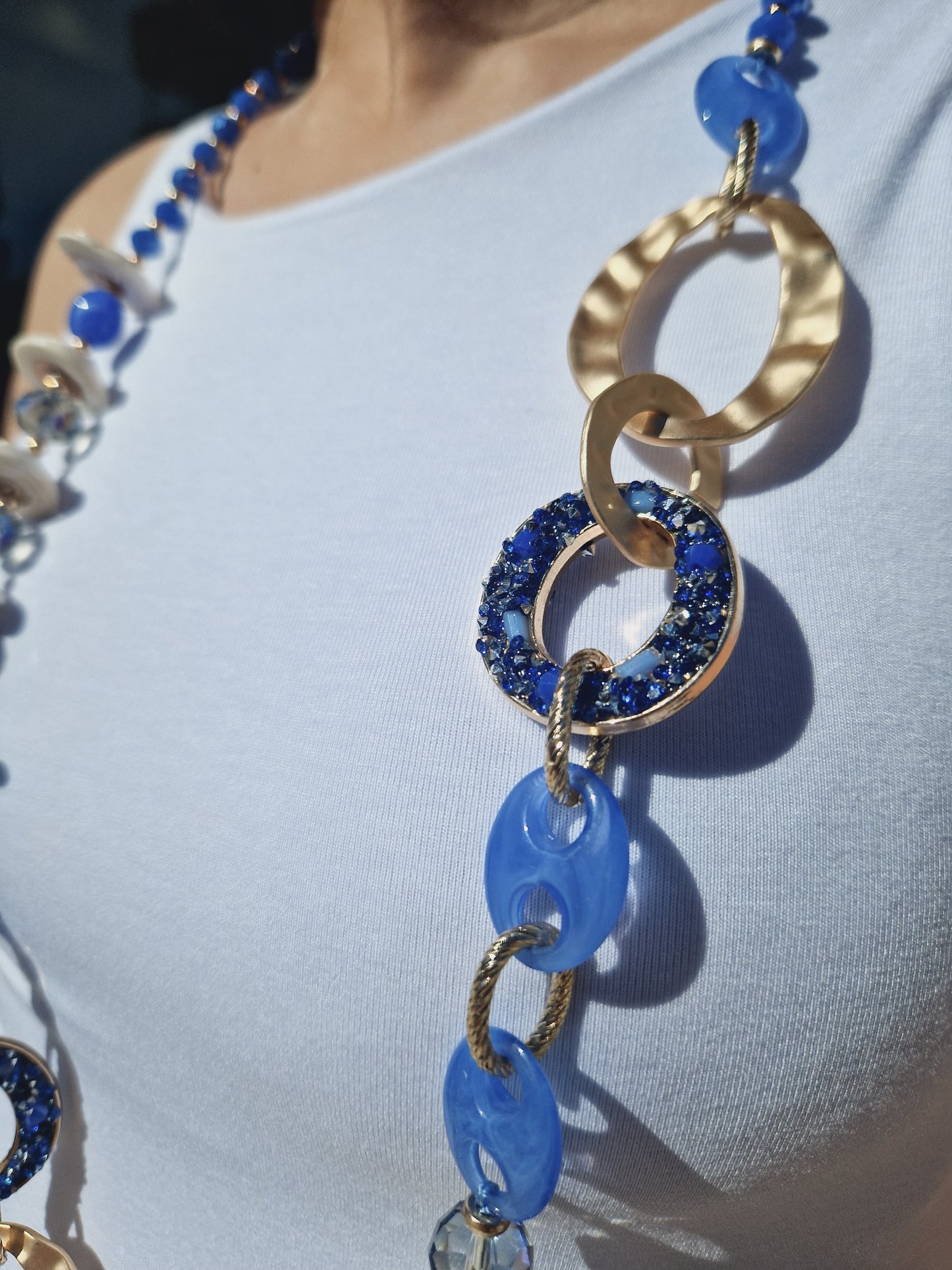 Collana lunga cerchio