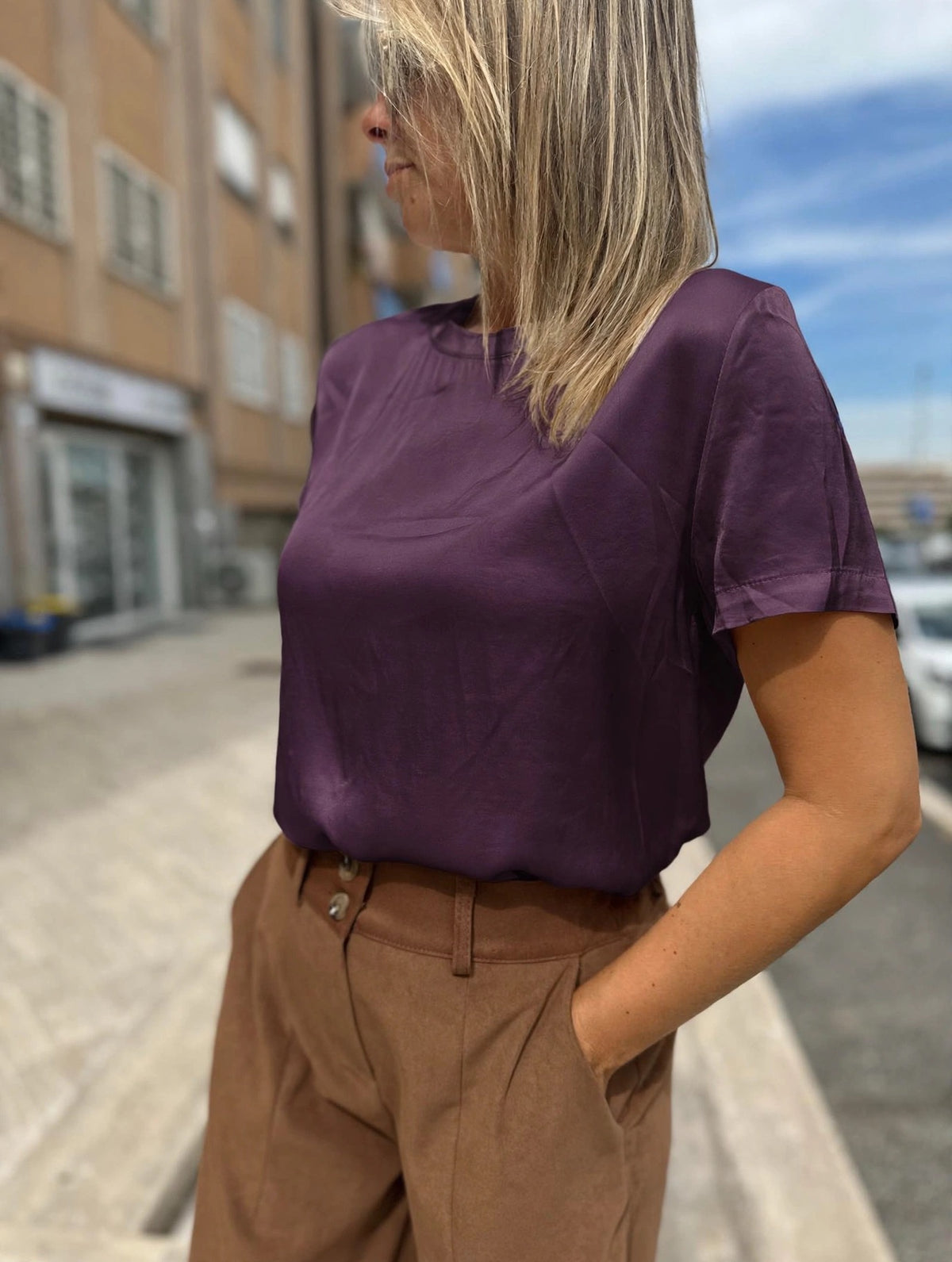 Maglia raso girocollo