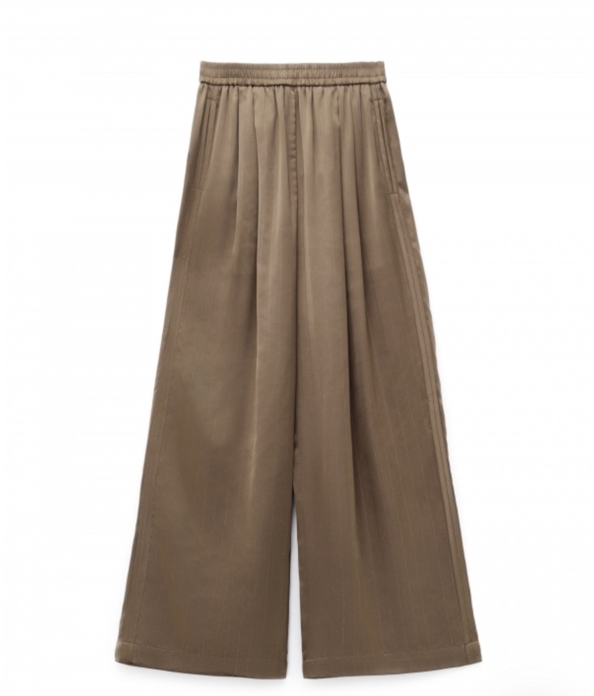 Pantalone satinato nocciola