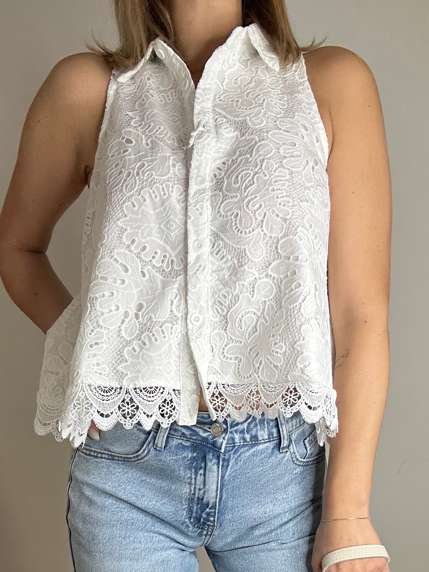 Camicia vogatore pizzo