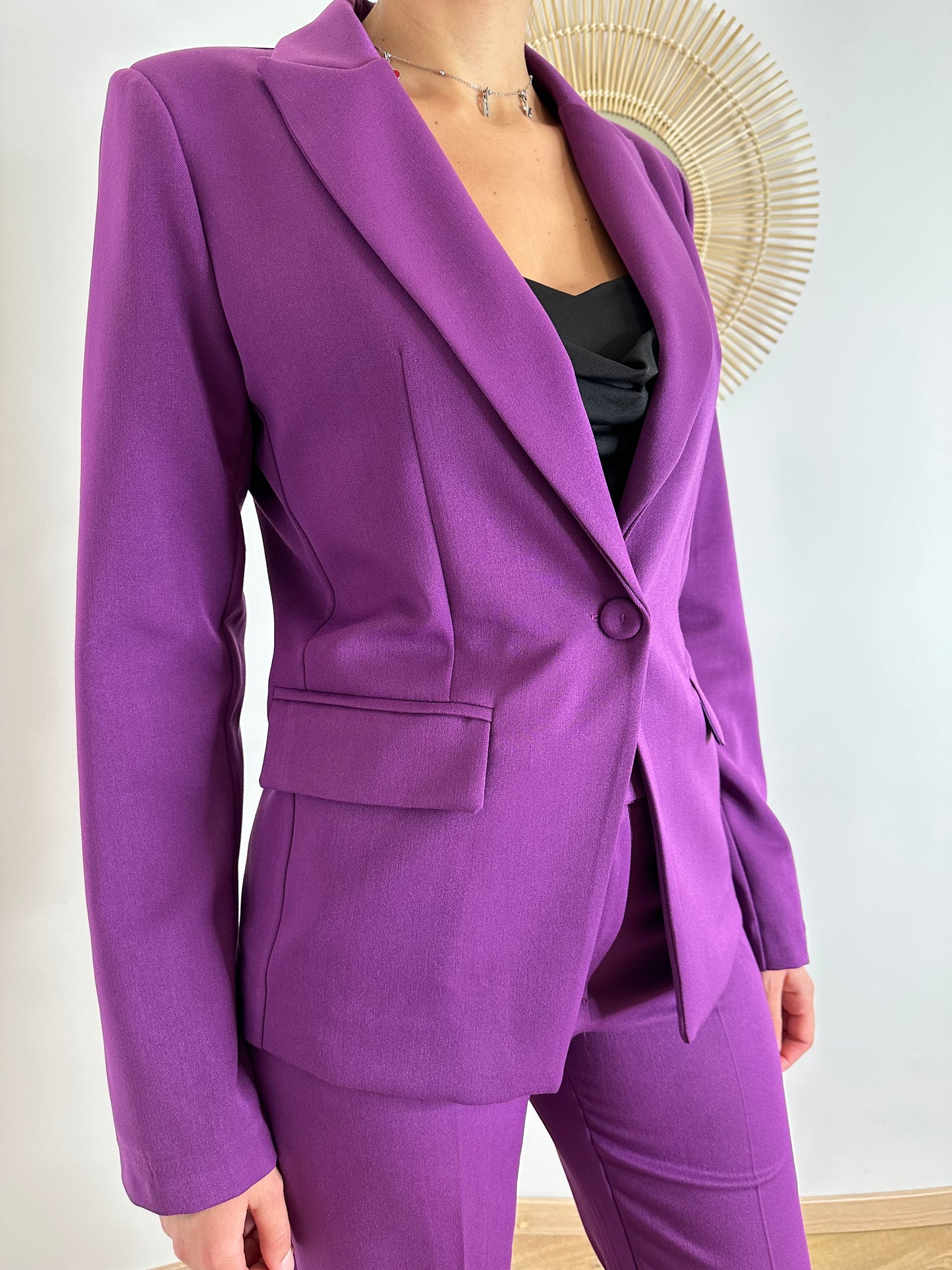Giacca sartoriale prugna