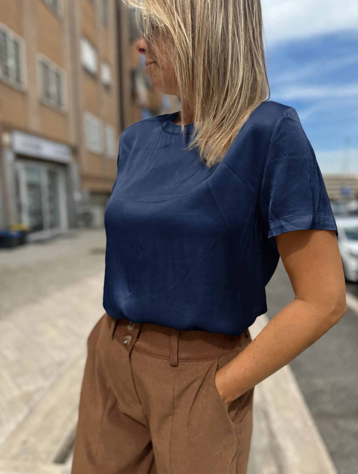 Maglia raso girocollo
