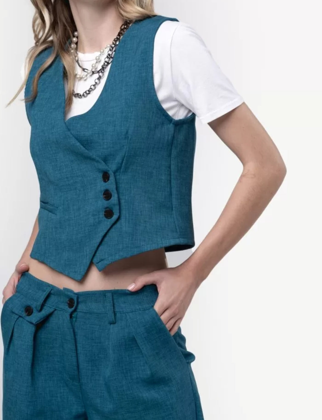 Gilet asimmetrico