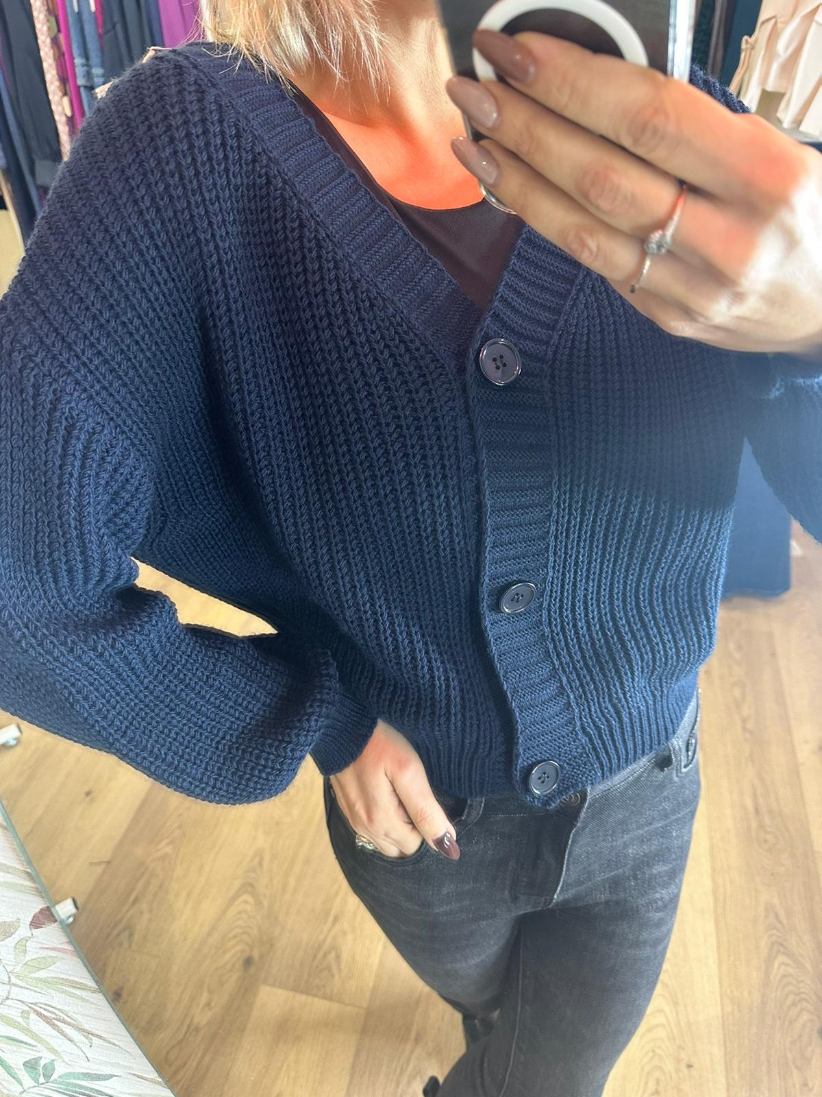 Cardigan blu