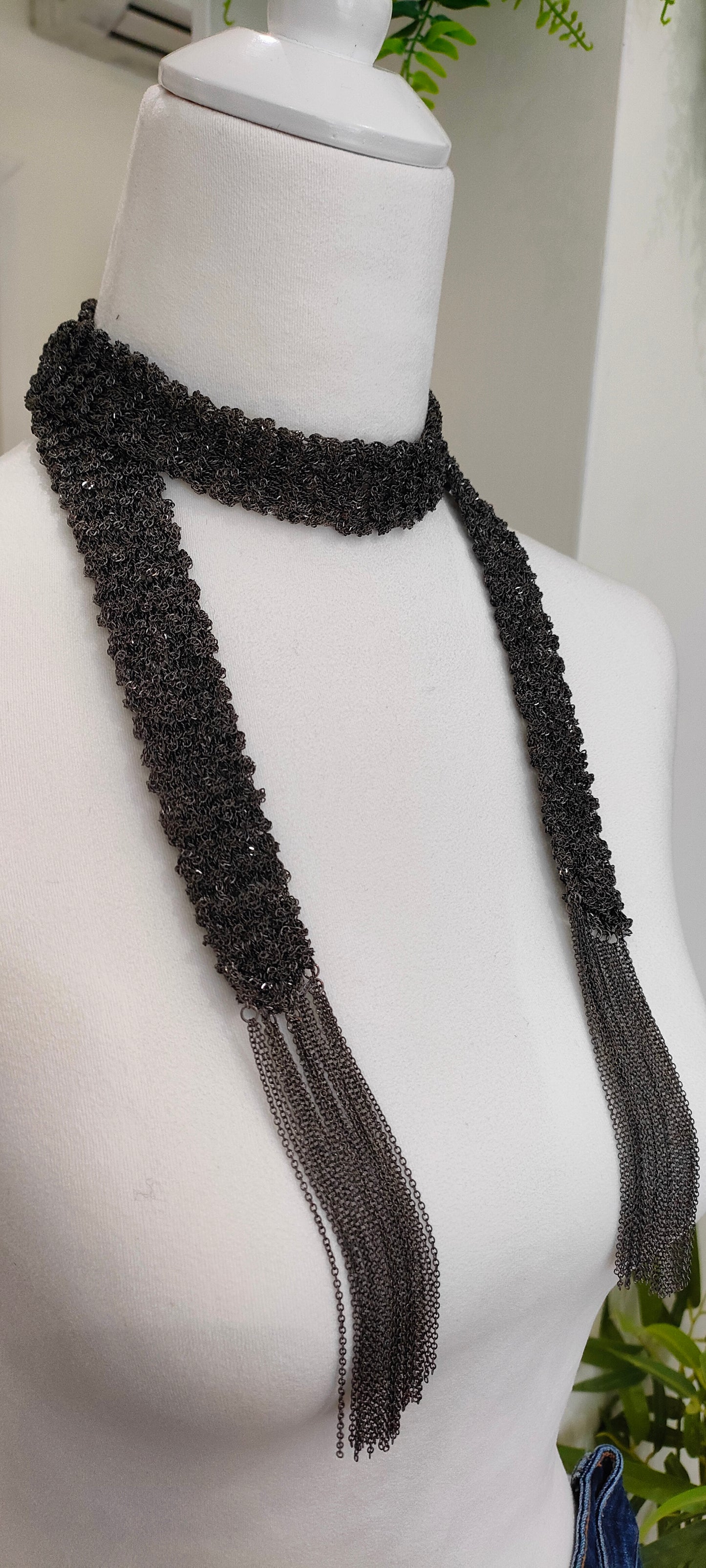 Collana foulard sottile