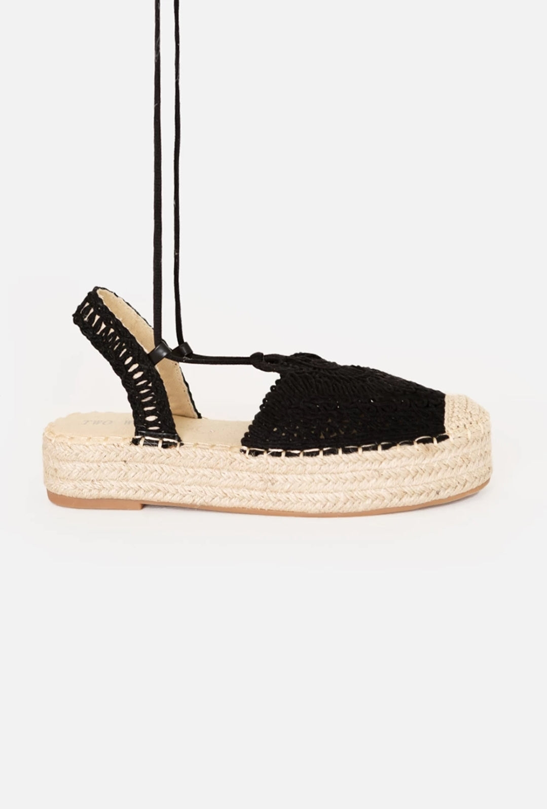Espadrillas platform nero
