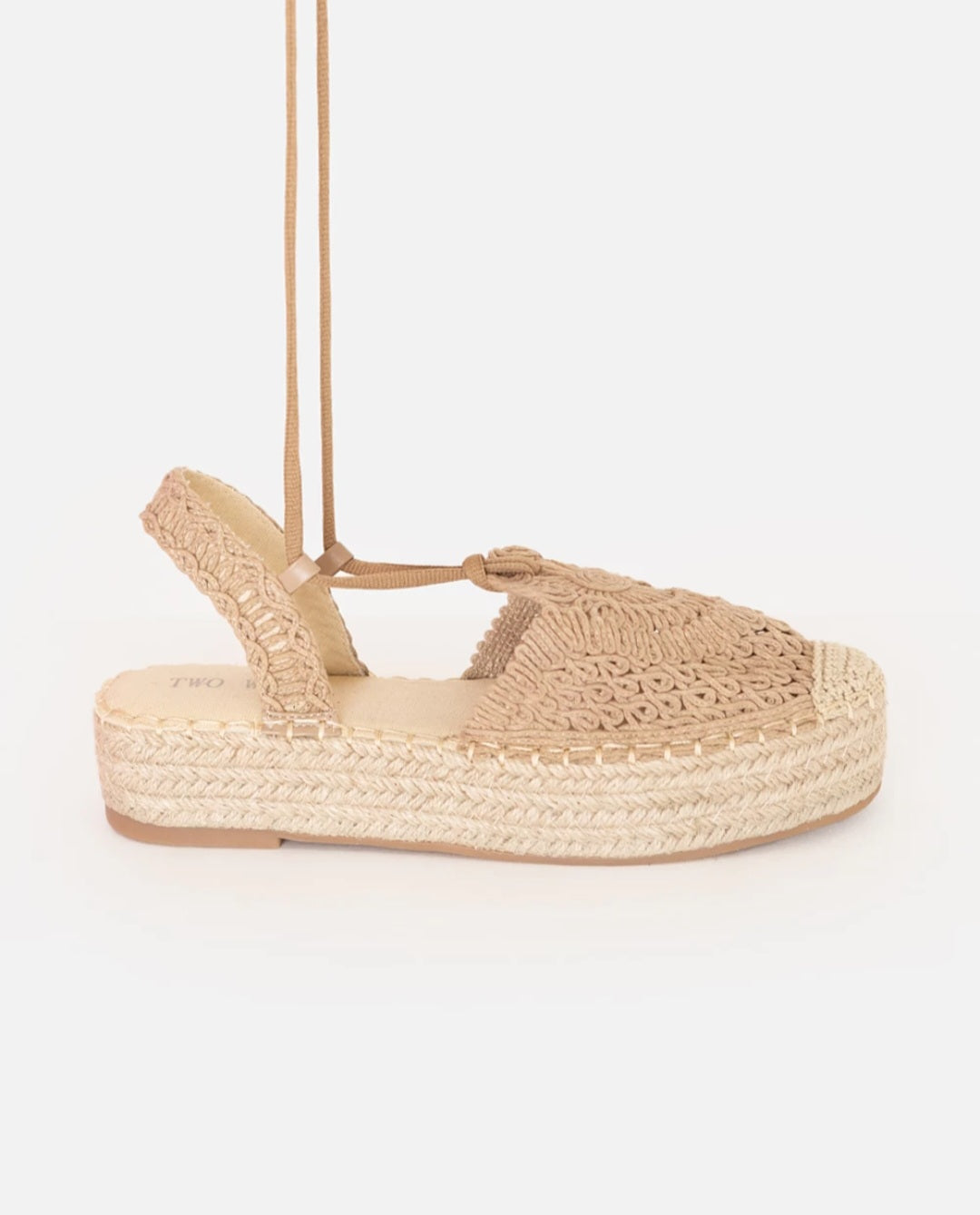 Espadrillas platform beige