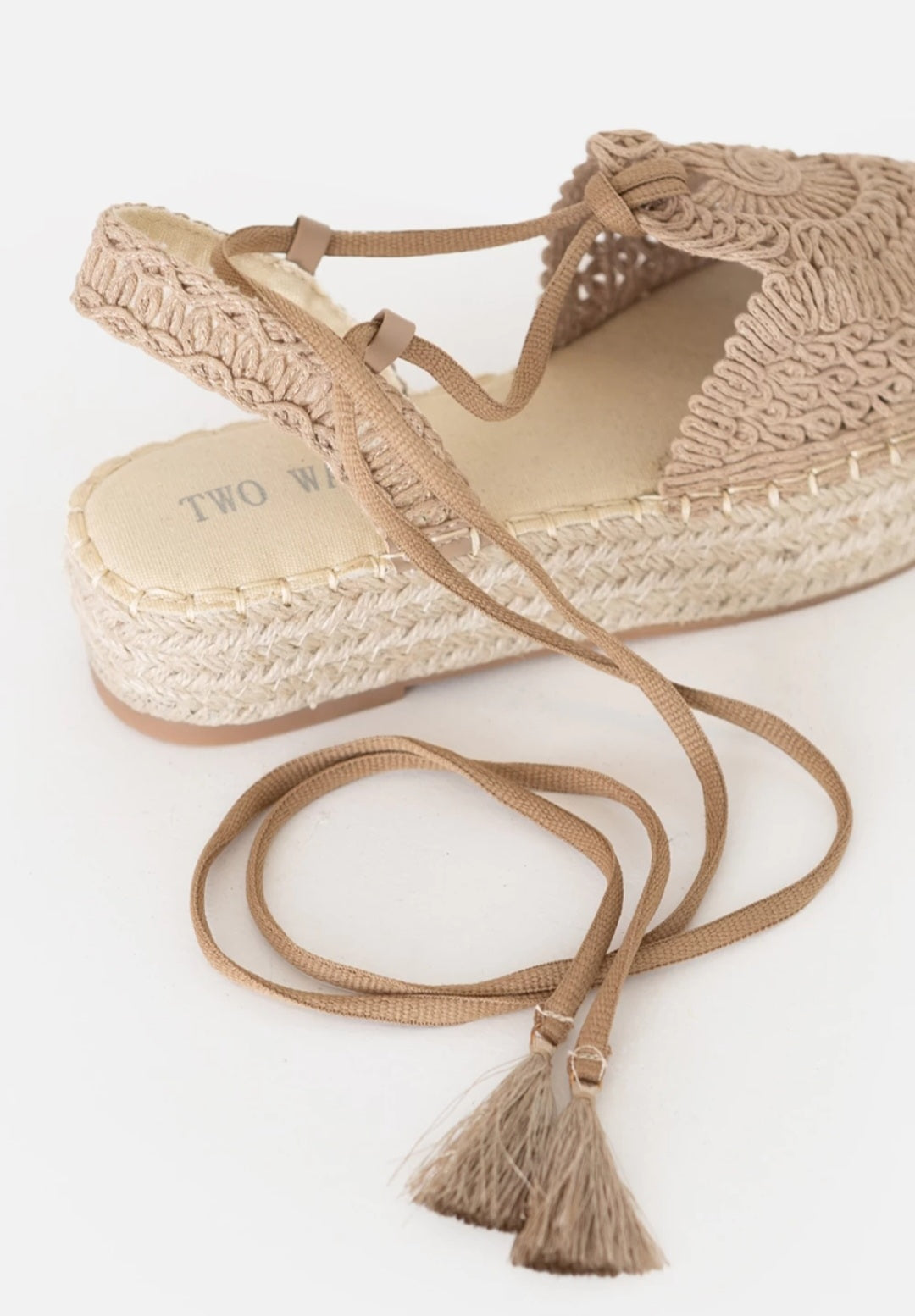 Espadrillas platform beige