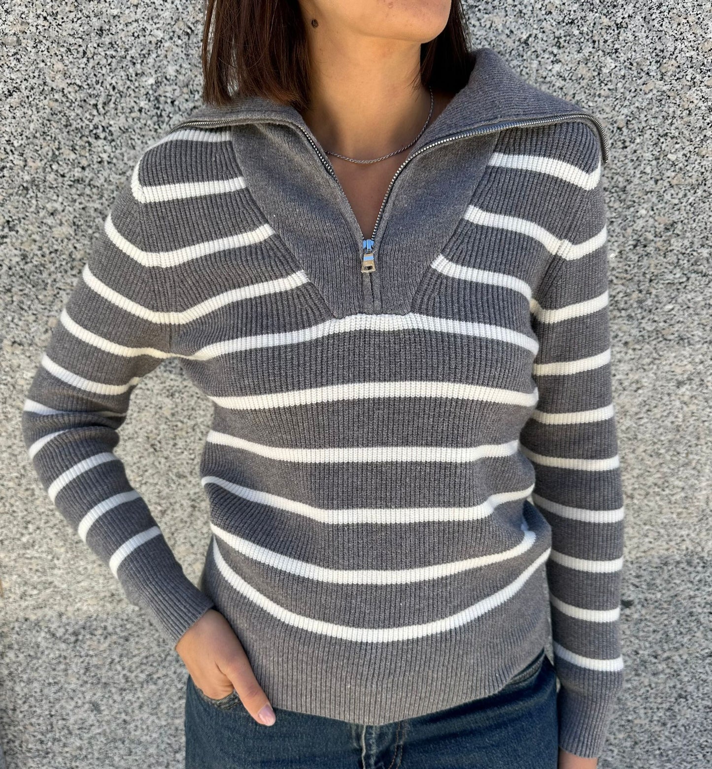 Maglione zip