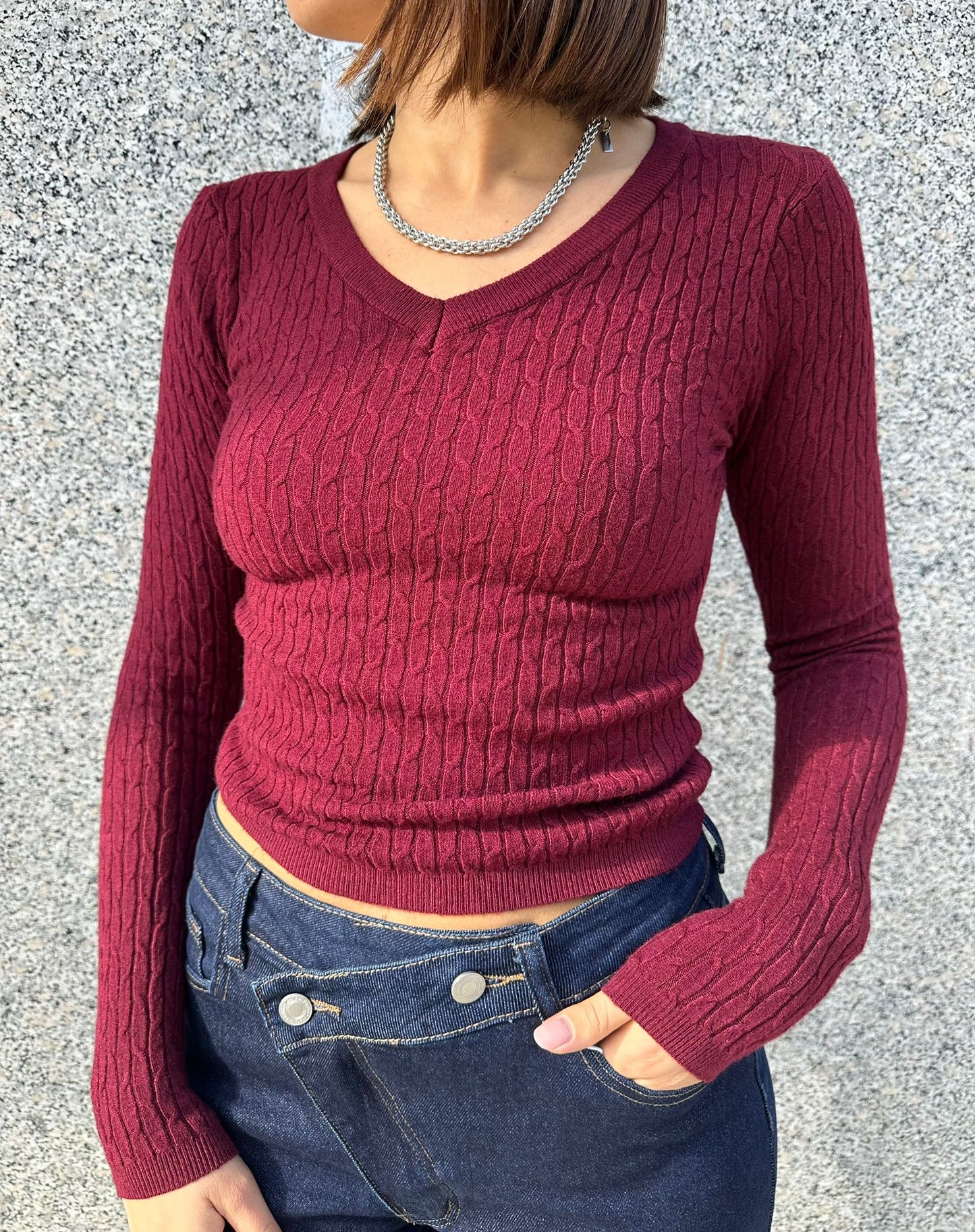 Maglia treccia