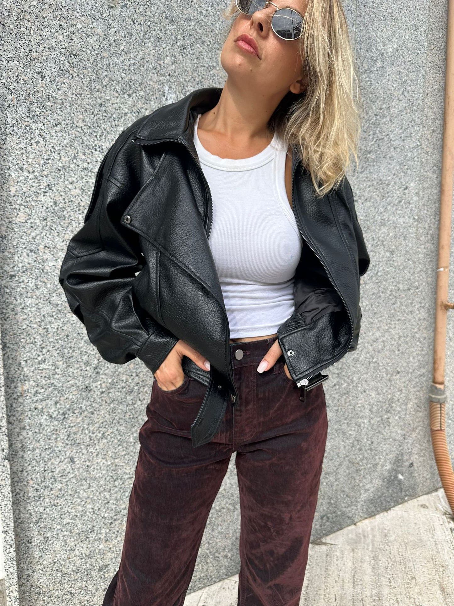 Bomber ecopelle
