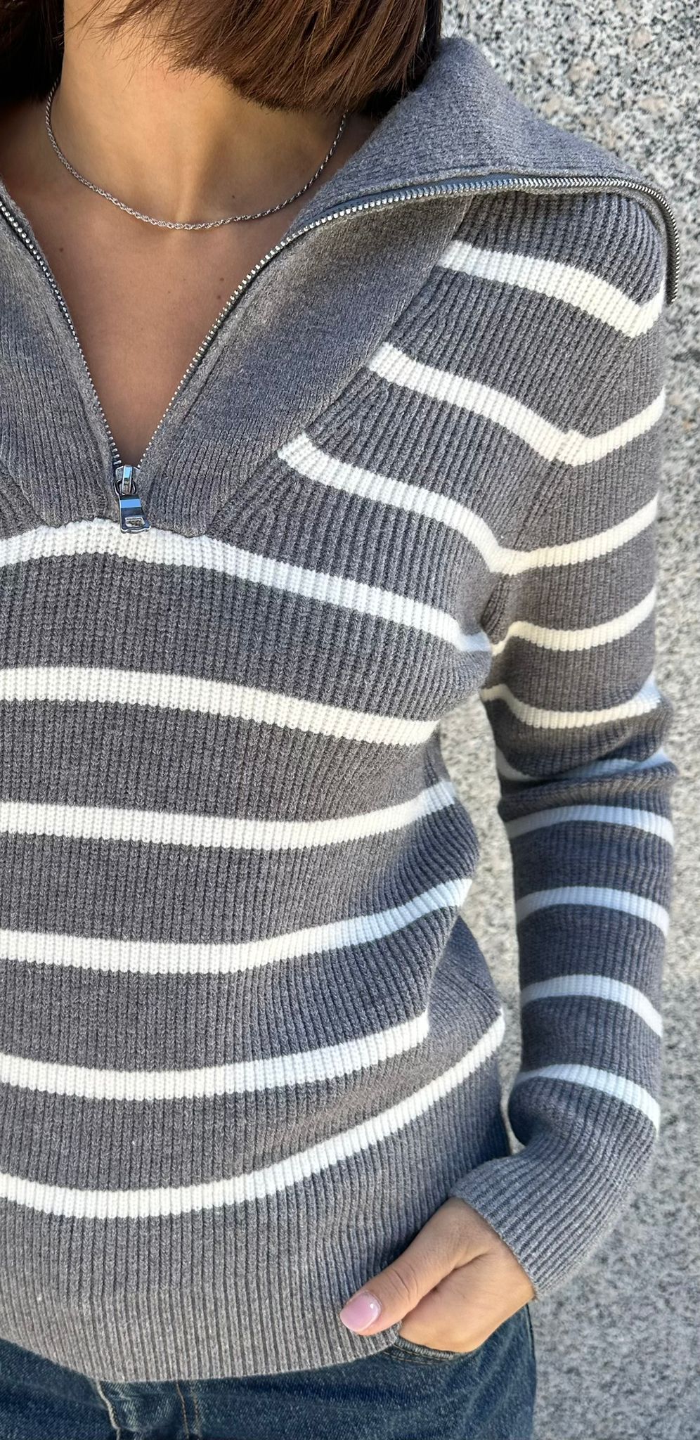 Maglione zip
