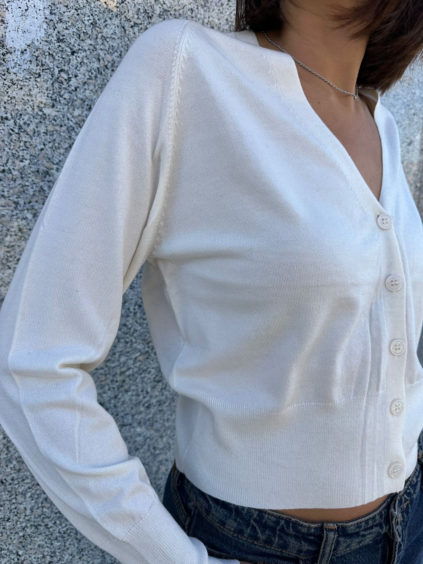 Cardigan misto lana