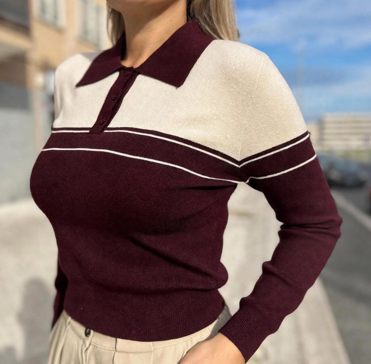 Polo doppio colore