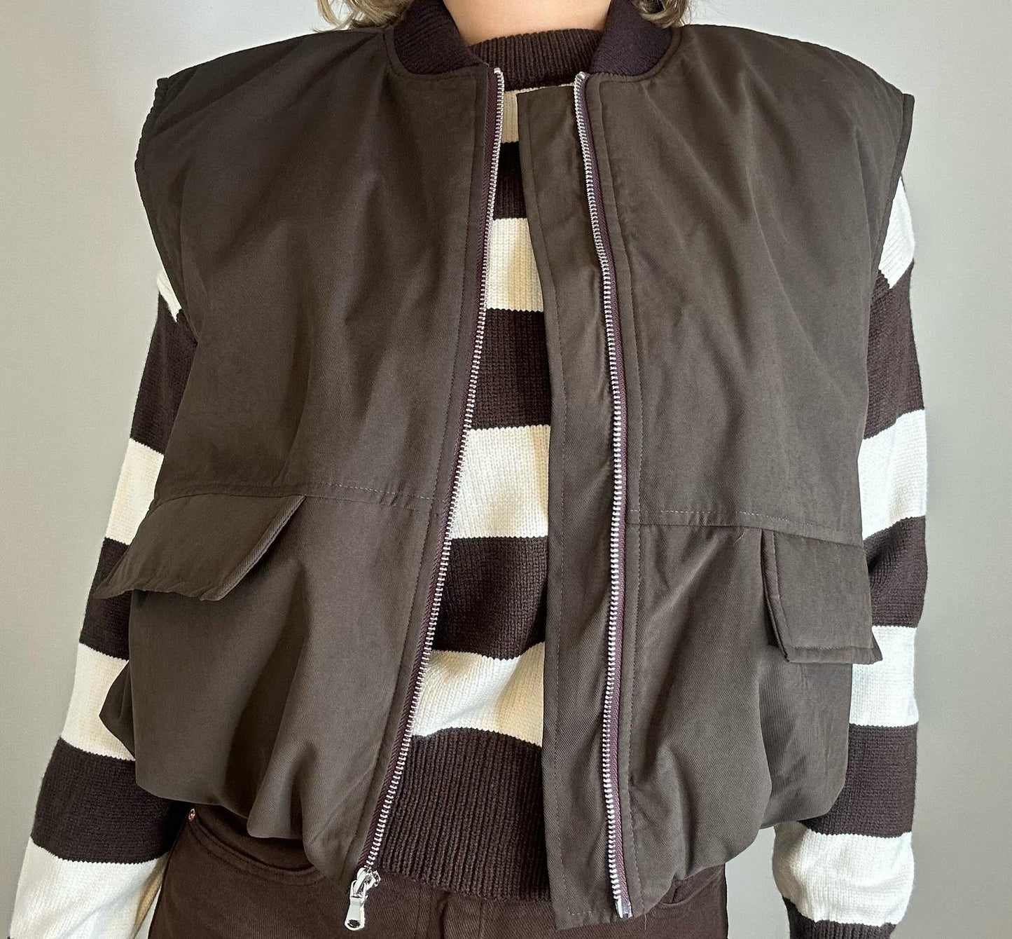 Bomber smanicato LUMINA