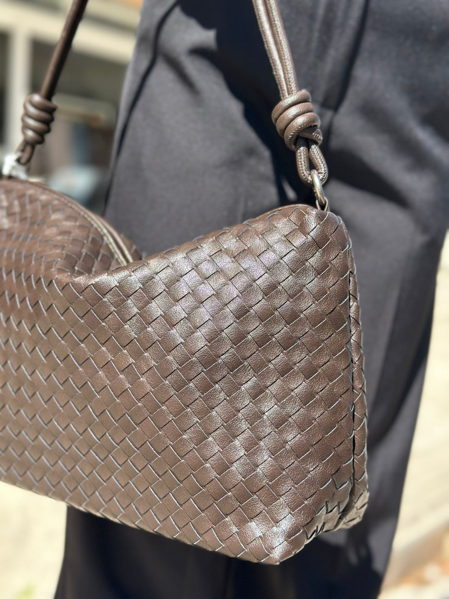 Borsa maya marrone