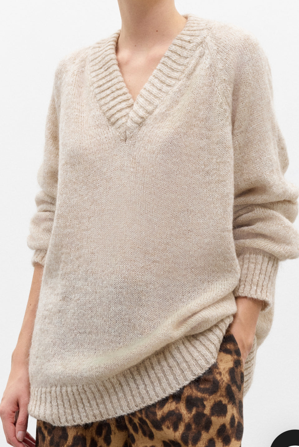 Pullover scollo a V