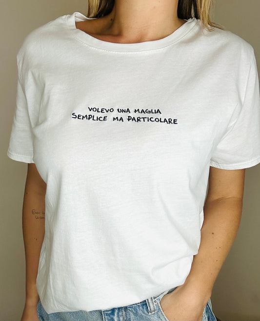 T-Shirt cotone scritta