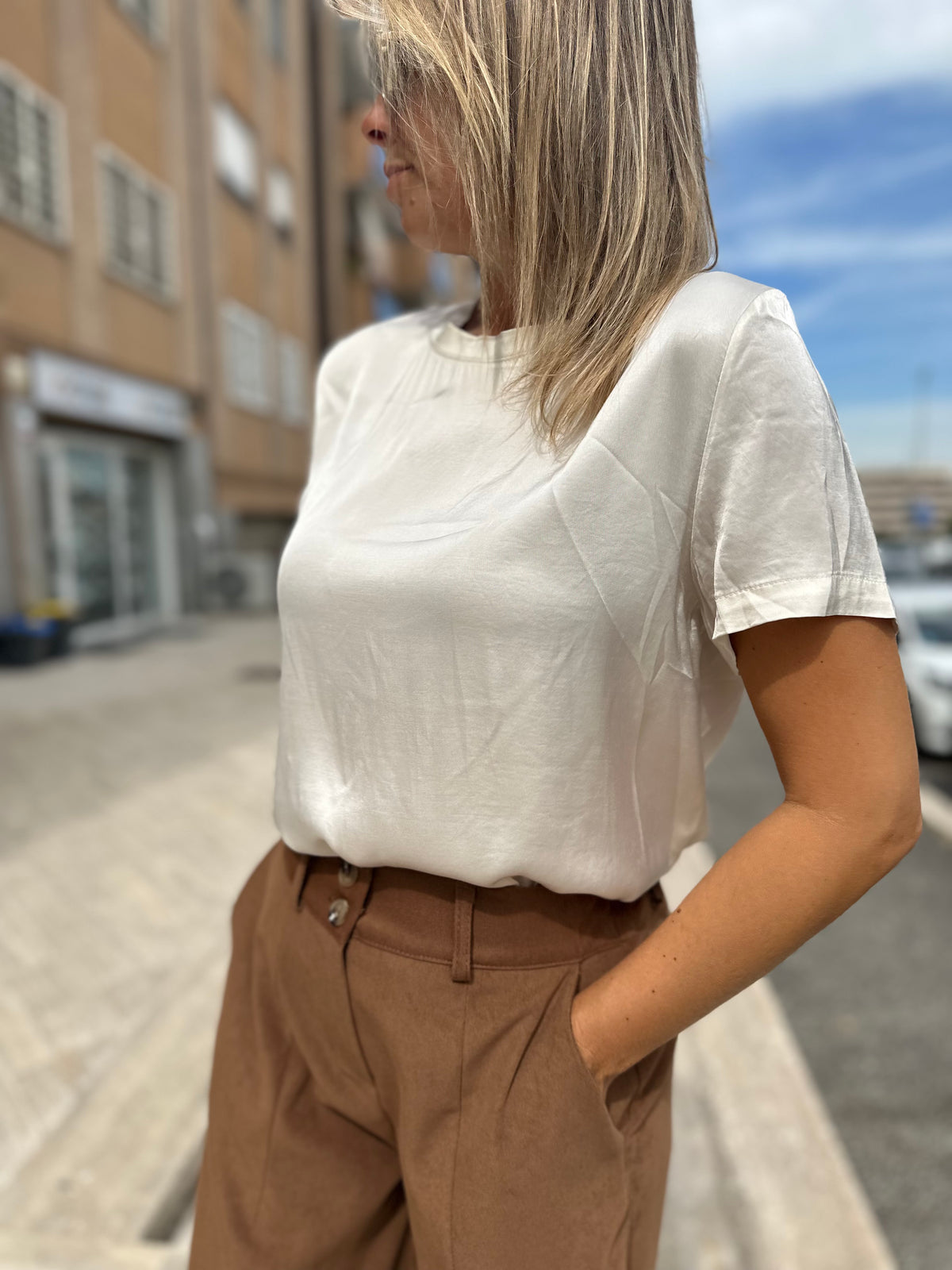 Maglia raso girocollo