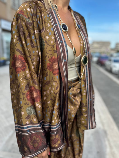 Kimono aperto Jacquard