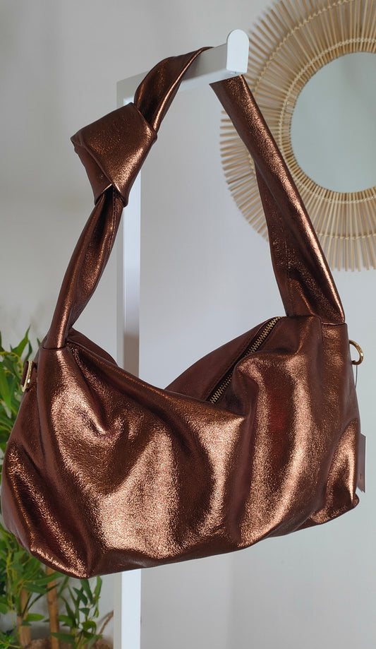 Borsa nodo cromata bronzo