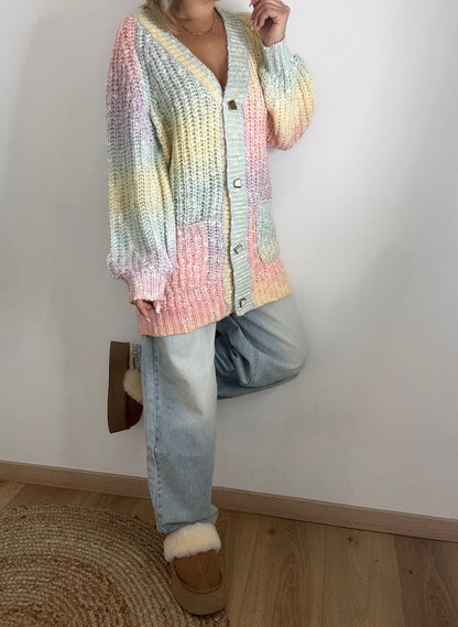 Cardigan rainbow