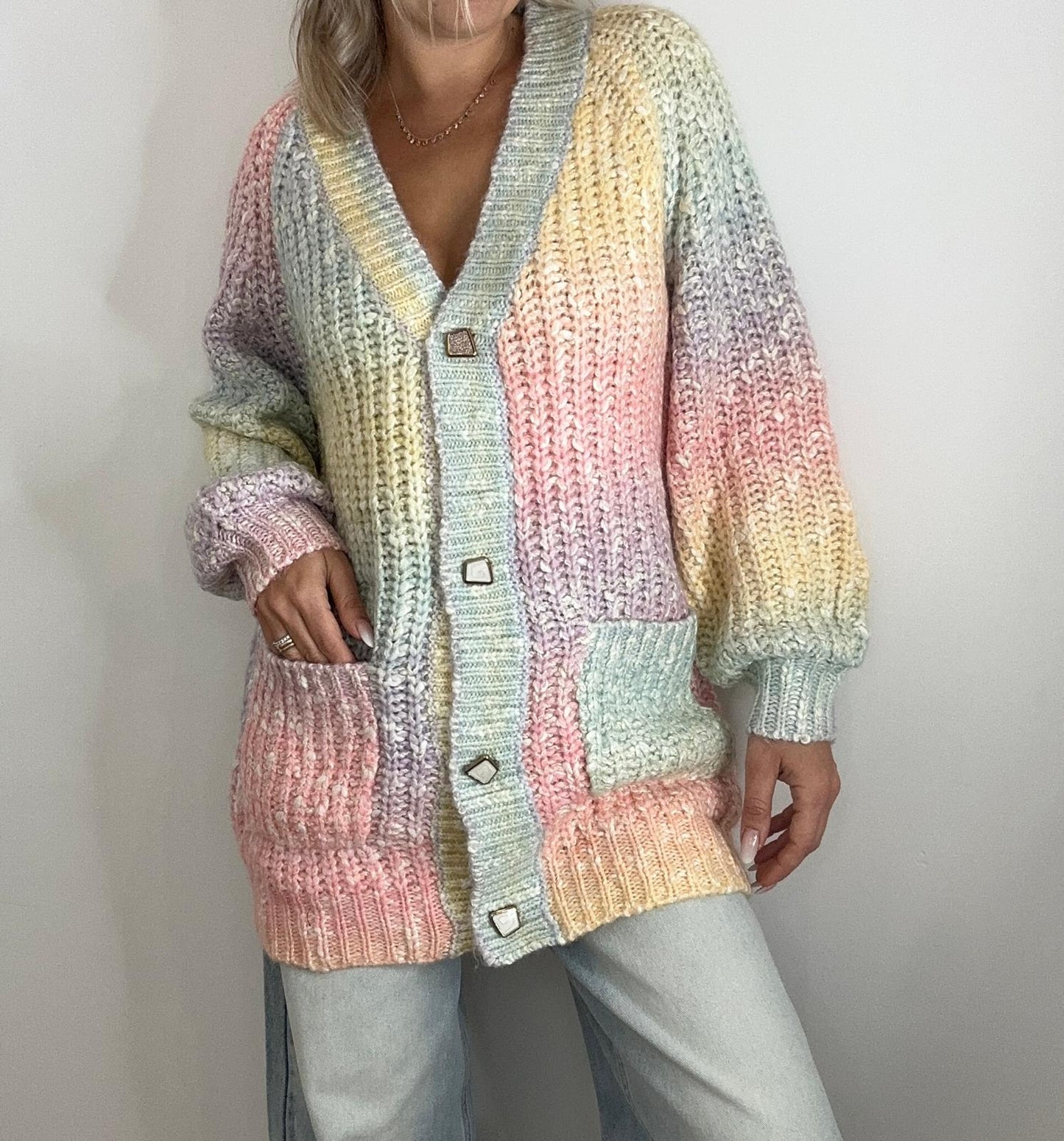 Cardigan rainbow