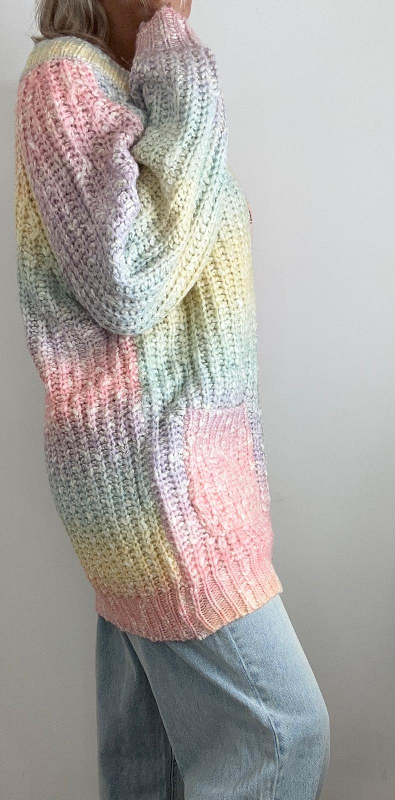 Cardigan rainbow