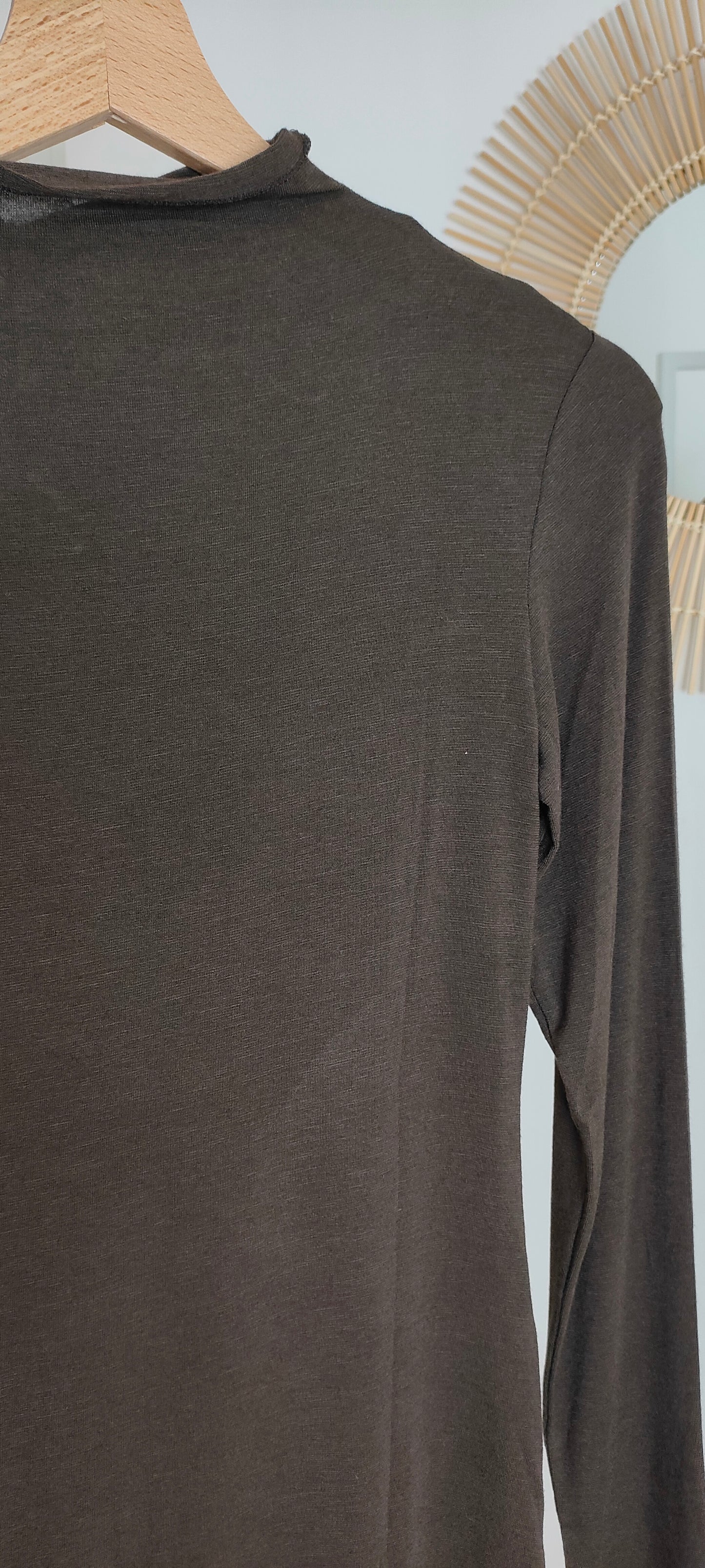 Maglia cashmere lupetto marrone