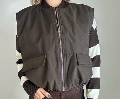 Bomber smanicato LUMINA