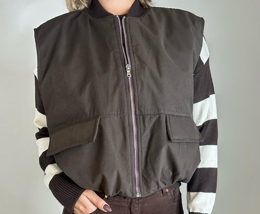 Bomber smanicato LUMINA
