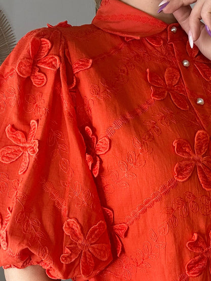 Camicia bottone perla