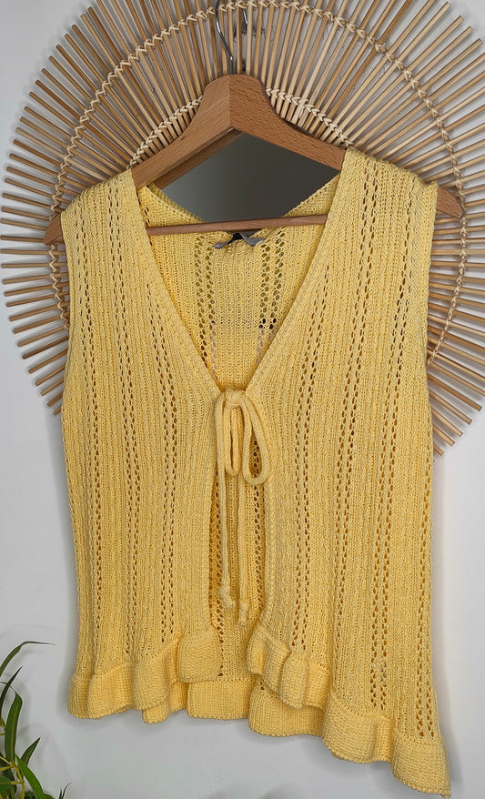 Top croche con laccio