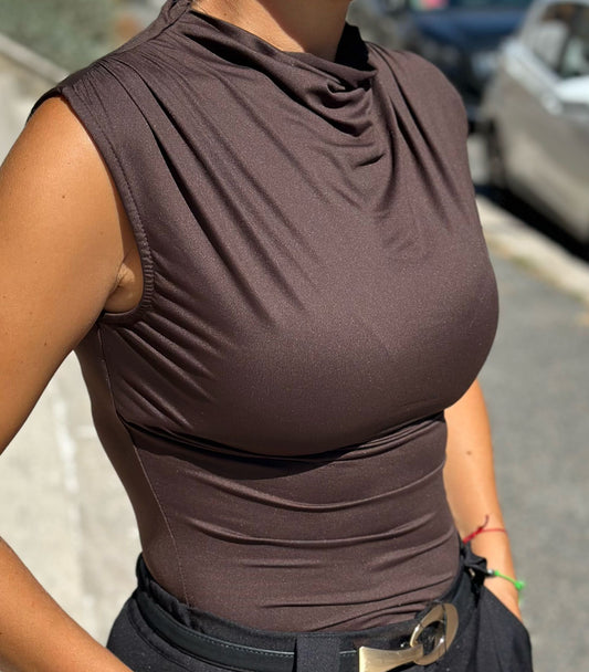 Blusa mezzo collo