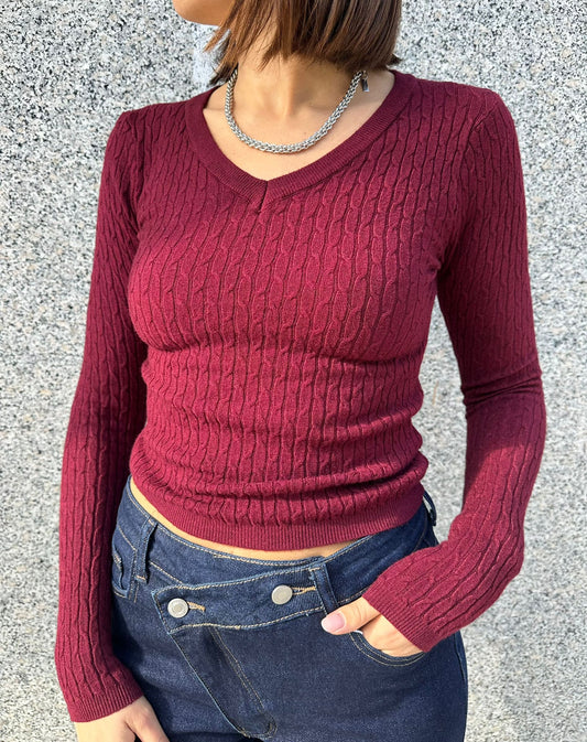Maglia treccia