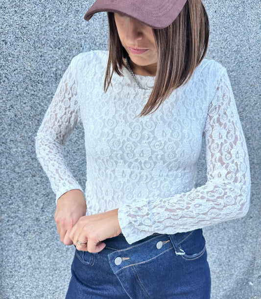 Blusa pizzo