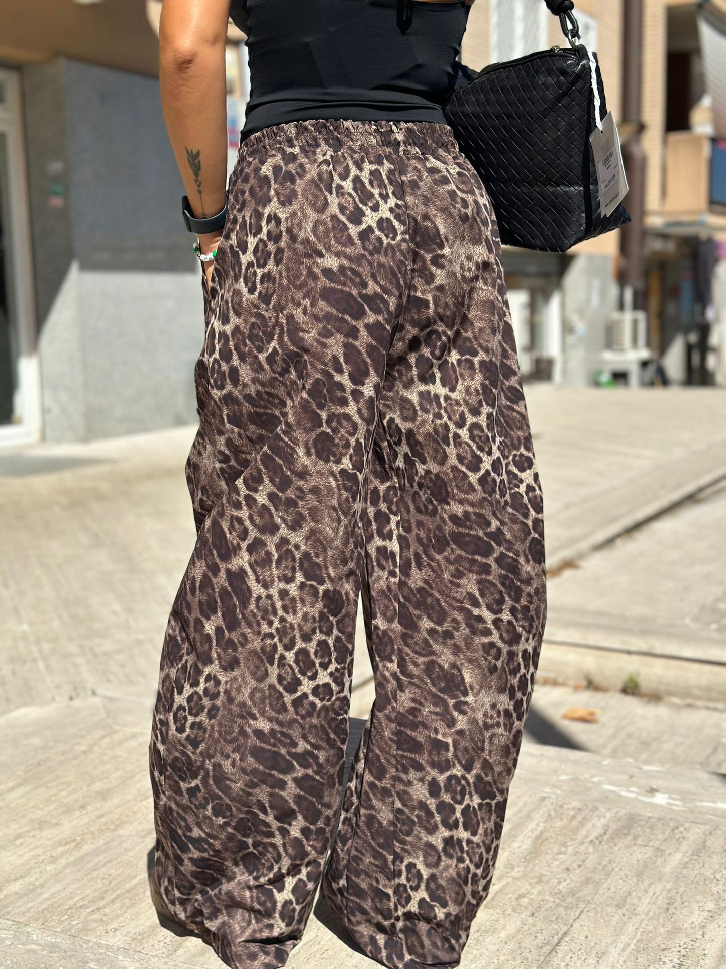 Pantaloni wide-leg LUMINA