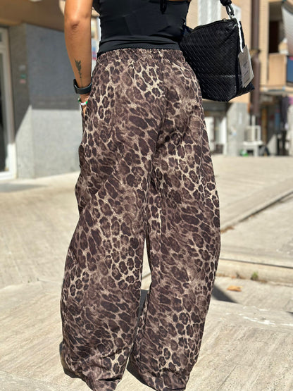 Pantaloni wide-leg LUMINA