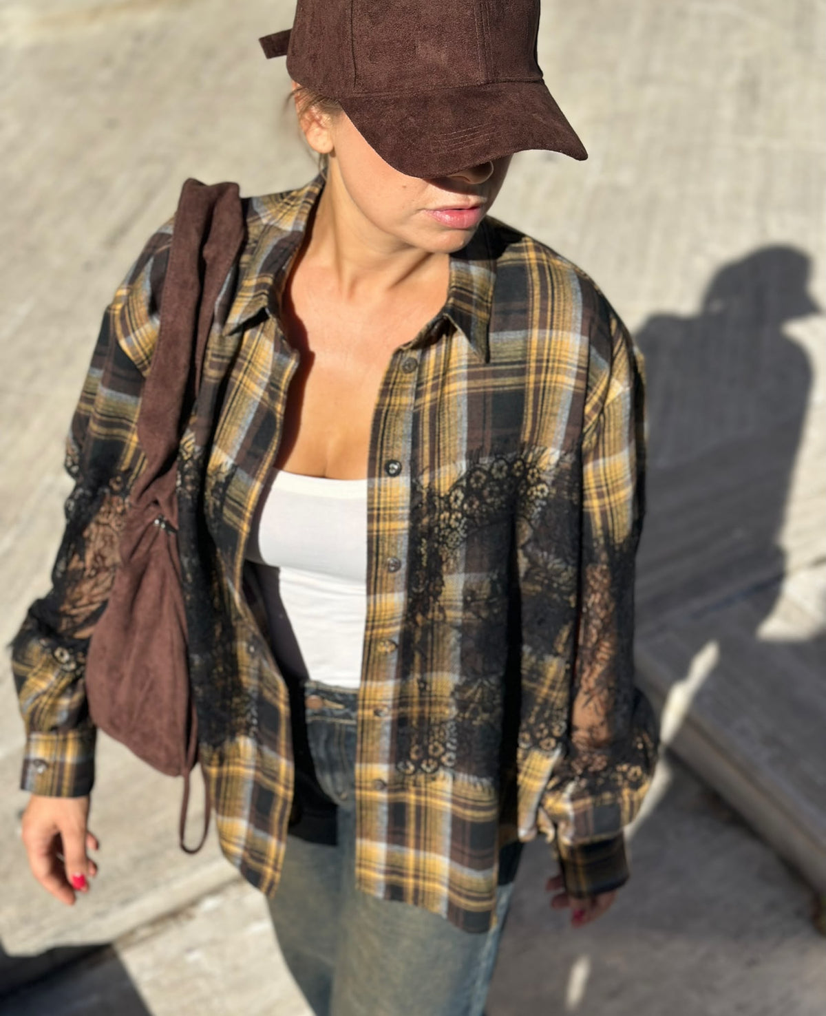 Camicia manica pizzo
