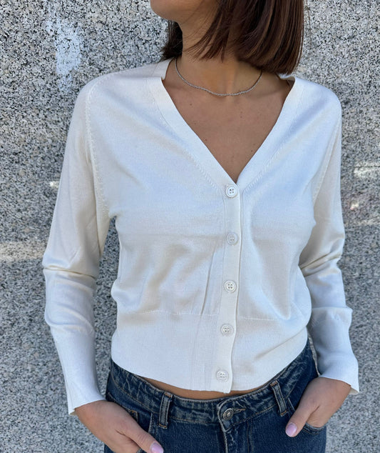 Cardigan misto lana